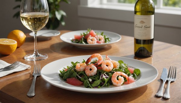 Quel vin choisir pour une salade crevettes et pamplemousse ?